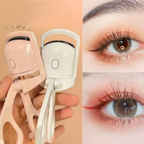 ELECTRIC EYELASH CURLER / MU-0022 - Rechargeable portable eyelash curler long-lasting shaping 1 PIECE Color: Pink, White
