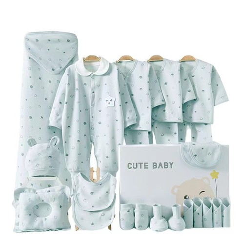 COLOR BLUE 24 PIECE SET FOR NEW BORN BABIES / BB-0005 - COLOR BLUE 24 PIECE SET FOR NEW BORN BABIES