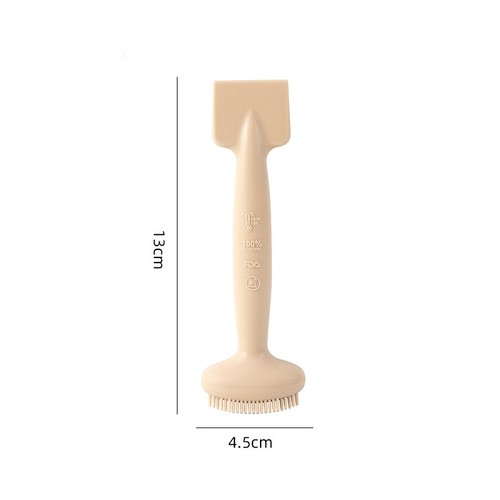 FACIAL SILICONE BRUSH / MU-0052 - Color: Cream