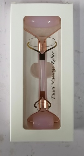 FACIAL DOUBLE-HEAD JADE ROLLER / MU-0059 - Color: Pink Jade