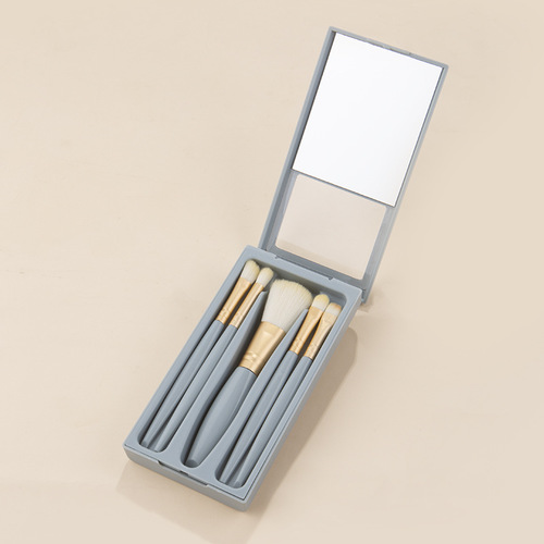 PORTABLE MINI BRUSH MAKEUP / MU-0062 - Color: Blue