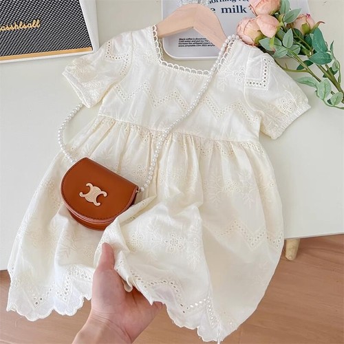 COLOR BEIGE FASHIONABLE HIGH-END DRESS FOR GIRLS / BB-0249 - BAG NOT INCLUDED COLOR BEIGE FASHIONABLE HIGH-END DRESS FOR GIRLS