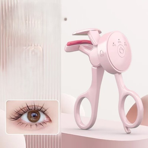 ELECTRONIC HEATING EYELASH CURLER / MU-0071 - Fast heating to shape and curl eyelashes. Color: Candy powder
