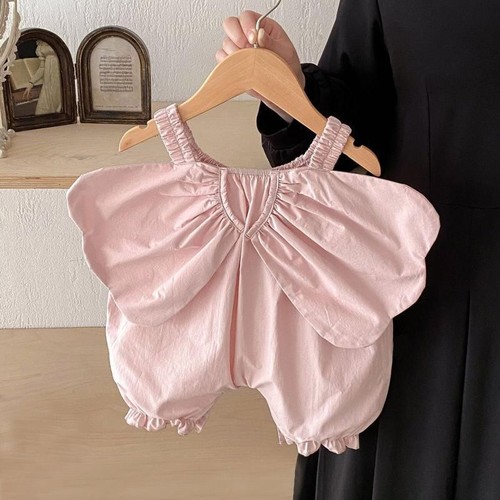 PINK SLEEVELESS BABY WINGS SUSPENDER / BB-0258 - PINK SLEEVELESS BABY WINGS SUSPENDER