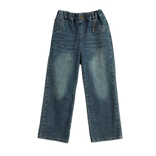 EMBROIDERED BACK POCKET STRAIGHT JEANS / GL-0075 - EMBROIDERED BACK POCKET STRAIGHT JEANS