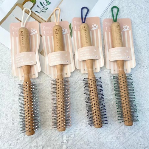 AIR CUSHION ROUND COMB / MU-0083 - ALL-WOOD ROUND COMB