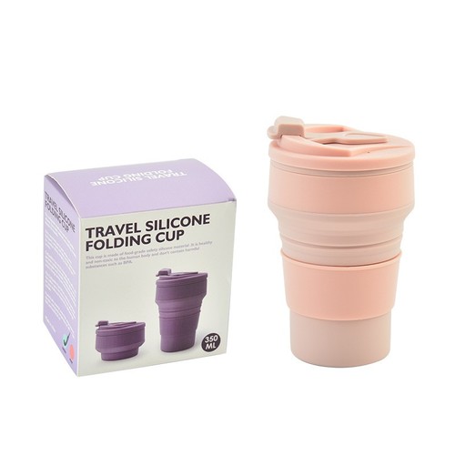 COLOR ORANGE SILICONE COFFEE CUP 350ml / KN-0127 - COLOR ORANGE SILICONE COFFEE CUP 350ml