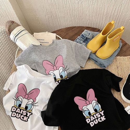 HALF-SLEEVES SUMMER TOPS / BB-0278 - Color : Gray Suitable for height : 100 cm, 110 cm, 120 cm, 130 cm