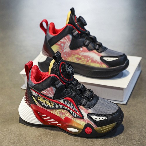 CHILDREN'S RUNNING AND SPORTS SHOES / BY-0038 - COLOR RED AND BLACK CHILDREN'S RUNNING AND SPORTS SHOES