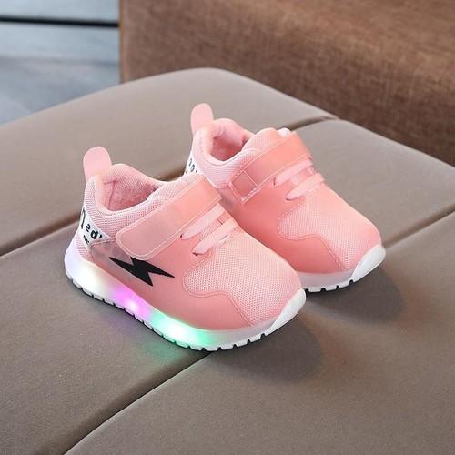 CHILDREN'S SPORTS SHOES LED LIGHT SNEAKERS / GL-0092 - COLOR PINK CHILDREN'S SPORTS SHOES LED LIGHT SNEAKERS