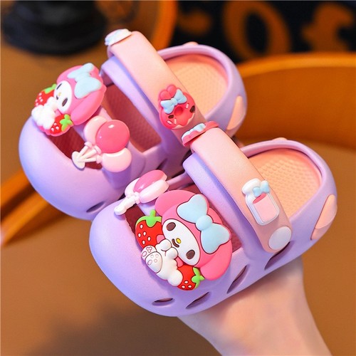 CHILDREN'S CARTOON DESIGN SLIPPERS / BB-0010 - COLOR PURPLE CHILDREN'S CARTOON DESIGN SLIPPERS