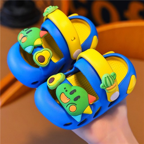 CHILDREN'S CARTOON DESIGN SLIPPERS / BB-0012 - COLOR BLUE AND YELLOW CHILDREN'S CARTOON DESIGN SLIPPERS