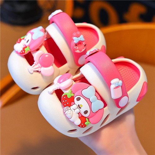 CHILDREN'S CARTOON DESIGN SLIPPERS / BB-0013 - COLOR PINK AND WHITE CHILDREN'S CARTOON DESIGN SLIPPERS