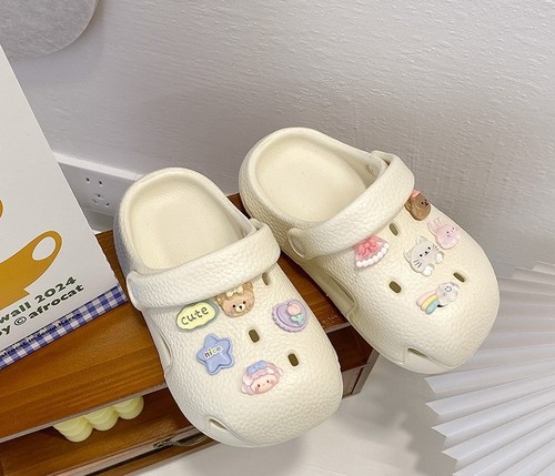 CHILDREN'S CARTOON DESIGN SLIPPERS / BB-0018 - COLOR CREAM CHILDREN'S CARTOON DESIGN SLIPPERS