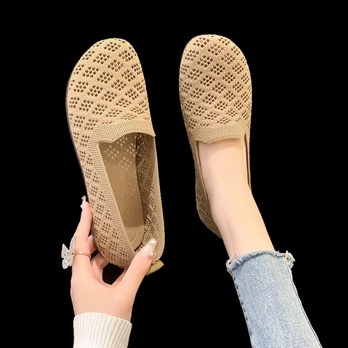 CLOTH SOFT SOLES SHOES / WS-0094 - Color : Khaki Size : 39, 40, 41