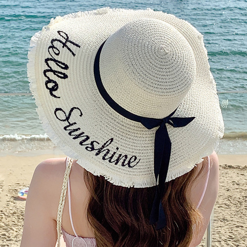 STRAW HAT / WA-0171 - Color : Creamy white