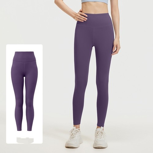 HIGH WAIST FITNESS PANTS FOR WOMEN / SF-0194 - COLOR PURPLE HIGH WAIST FITNESS PANTS FOR WOMEN