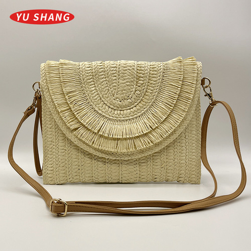 BRAIDED BAG / BG-0017 - Color : Style 5 Beige Size : 27*21cm