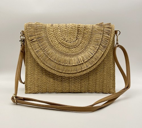 BRAIDED BAG / BG-0015 - Color : Style 5 Khaki Size : 27*21cm