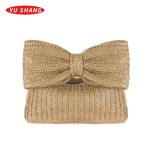 CLUTCH BAG / BG-0013 - Color : Style 10 Bow Khaki Size : 27*21cm