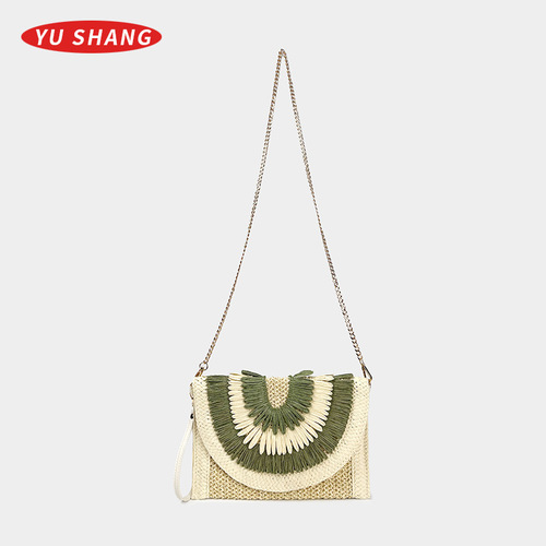BRAIDED BAG / BG-0012 - Color : Style 14 (with long chain and short handle) Size : 27*21cm