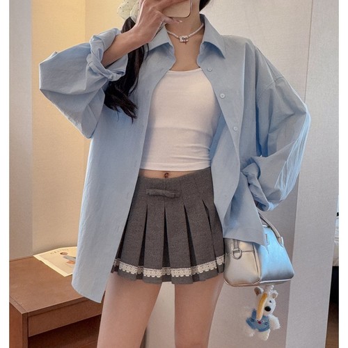FASHION LONG SLEEVE FOR WOMEN / WD-0206 - COLOR LIGHT BLUE