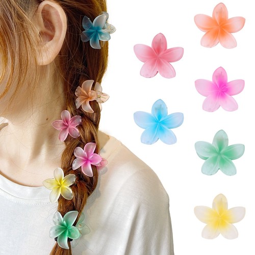 COLOR YELLOW FLOWER HAIR CLIP / BA-0027 - COLOR YELLOW