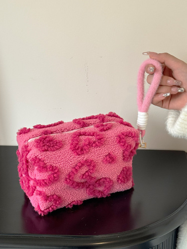 COSMETICS STORAGE BAG / BG-0052 - Color: Rose red