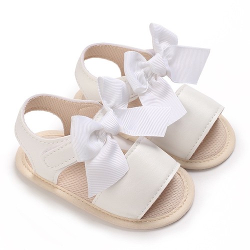 BOW DESIGN BABY GIRL SANDALS / BB-0056 - COLOR WHITE
