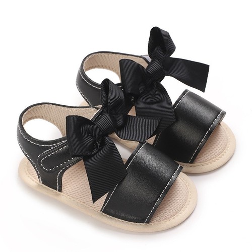BOW DESIGN BABY GIRL SANDALS / BB-0057 - COLOR BLACK
