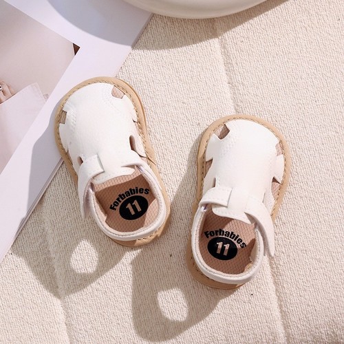 SOFT BOTTOM NON-SLIP BABY SANDALS / BB-0062 - COLOR WHITE