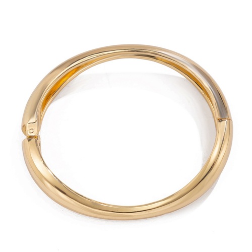 BRACELET FOR WOMEN / WA-0087 - Trend metal glossy bracelet Color : Gold 2 362430
