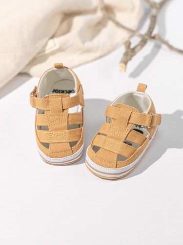 SOFT BOTTOM NON-SLIP BABY SHOES / BB-0069 - COLOR BROWN