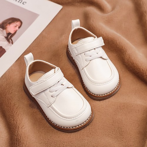 SOFT SOLE LEATHER SHOES FOR BABY / BB-0076 - COLOR WHITE