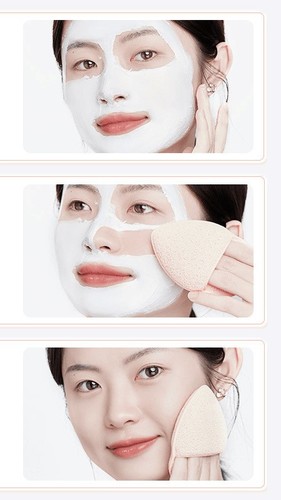 CLEANSING PUFF MAKE-UP REMOVER / MU-0043 - Color: Blue, Purple, Orange, Gray, Yellow