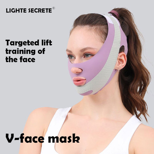 V- FACE BANDAGE / PH-0012 - Face lifting Color classification : dark purple 1 piece