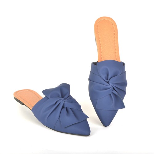 POINTED FLAT SANDALS / WS-0132 - COLOR BLUE