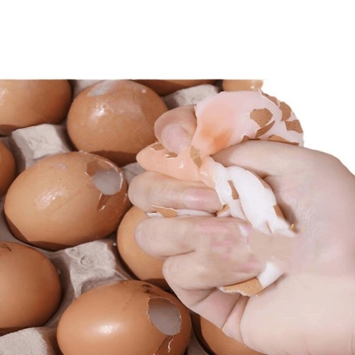 TOY SILICONE EGG / TY-0006 - Color : [Simulation with shell]  Egg squeeze fun