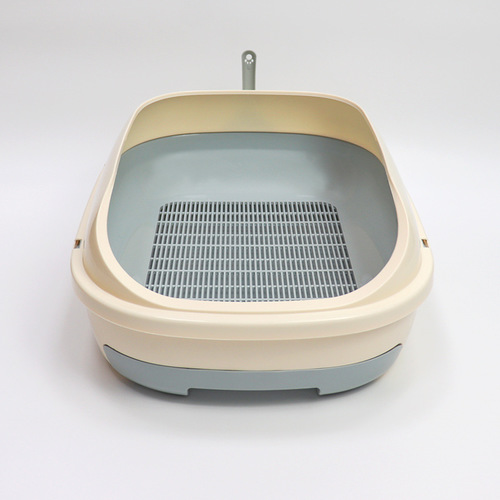 LITTER BOX FOR CAT / PS-0027 - Color : Gray-blue Size: Large 63*45*21.5cm