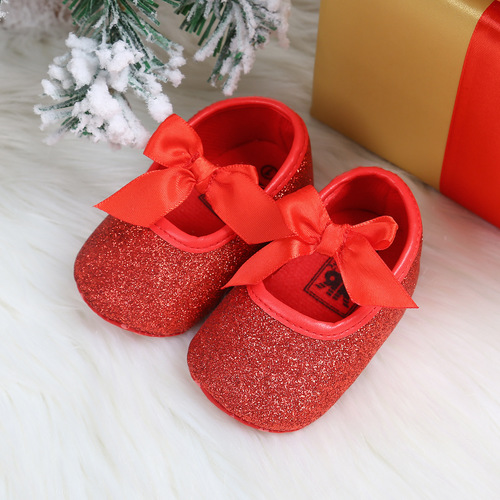 BABY SHOES / BB-0025 - Soft sole red shoes Color : Red A Size : 12cm, 13cm