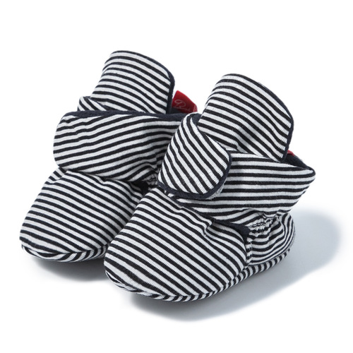 COTTON BABY SHOES / BB-0033 - Color : Black Stripe Size : 12cm (6-12Months) /50.9g