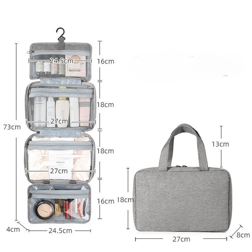 TRAVEL COSMETIC BAG / BG-0103 - Color : Grey