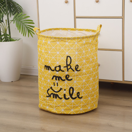 LAUNDRY BASKET / HM-0177 - Color : Yellow Geometric Size: 40*50