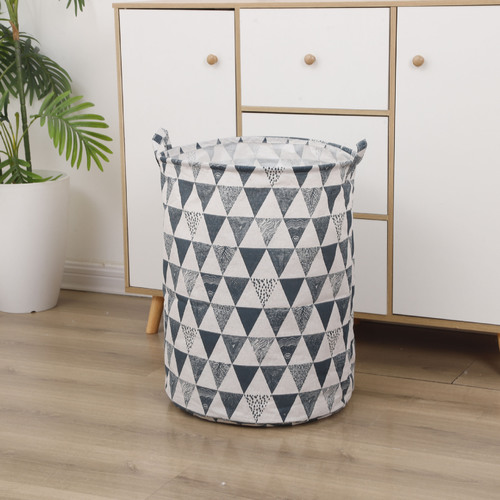 LAUNDRY BASKET / HM-0180 - Color : Blue triangle Size: 40*50