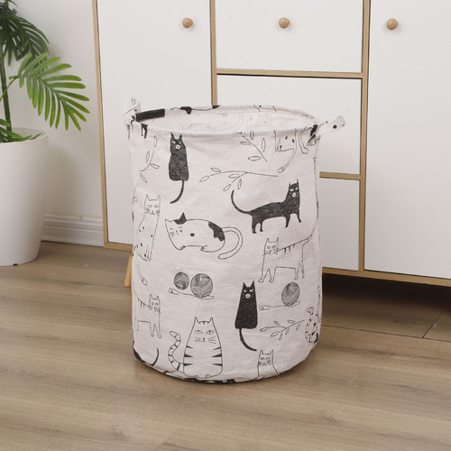 LAUNDRY BASKET / HM-0181 - Color : Cat style Size : 40*50