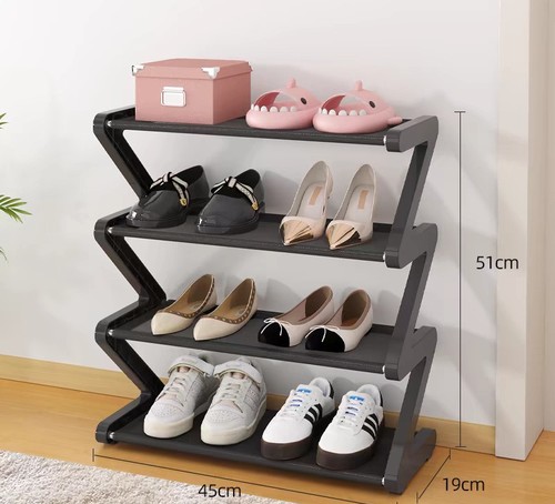 SHOE STORAGE 4-LAYER SMALL / HM-0190 - Color : 4-layer Small size - Black