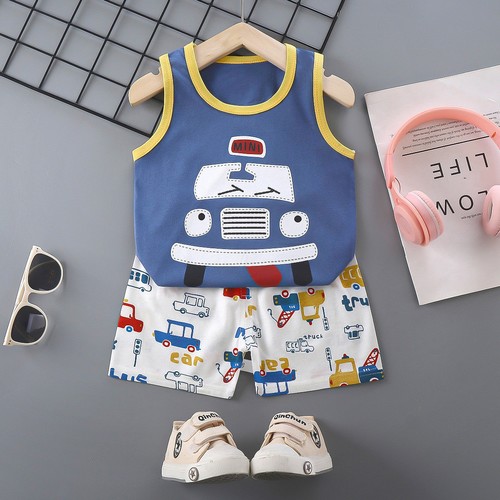 TWO PIECE CHILDREN'S SUMMER WEAR / BB-0132 - COLOR BLUE