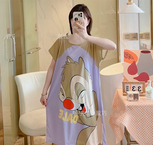 NIGHTDRESS / WD-0330 - Color : Purple Squirrel zd-806-11# Size : One Size