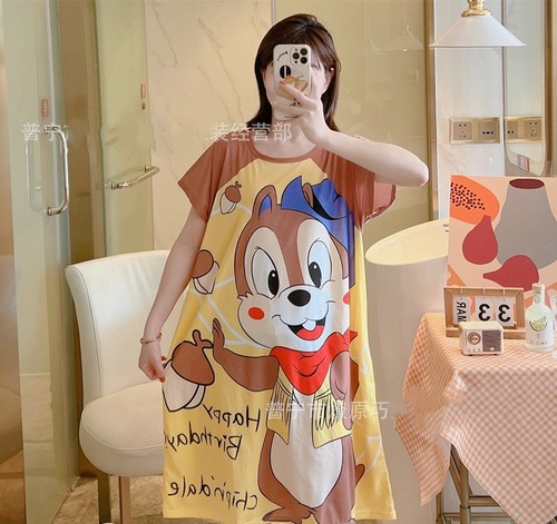NIGHTDRESS / WD-0331 - Color : Yellow Squirrel zd-806-12# Size : One Size