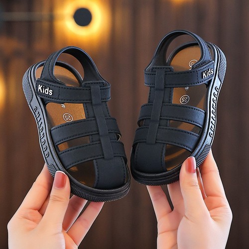 CHILDREN'S SANDALS SOFT BOTTOM / BB-0163 - COLOR BLACK